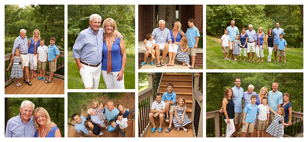 Grandparents and Grandkids Portrait on location Angela Brown Photography
