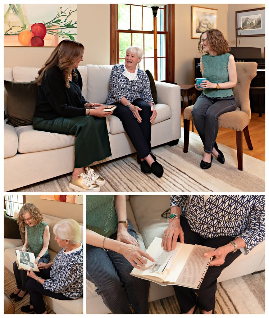 branding images for referral-based businesses.
 owners meeting with a new client in her home.